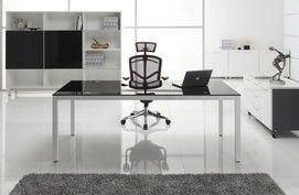 品質與環(huán)保兼顧 深圳東方華奧辦公家具廠的玻璃行政辦公桌